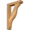 Ekena Millwork Funston Block Rough Sawn Bracket w/ Offset Brace, Western Red Cedar, 4"W x 16"D x 24"H BKT0402X16X24FST05RWR - alternate 1